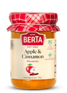 Apple and Cinnamon fruit preserve