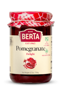 Pomegranate-delight fruit spread